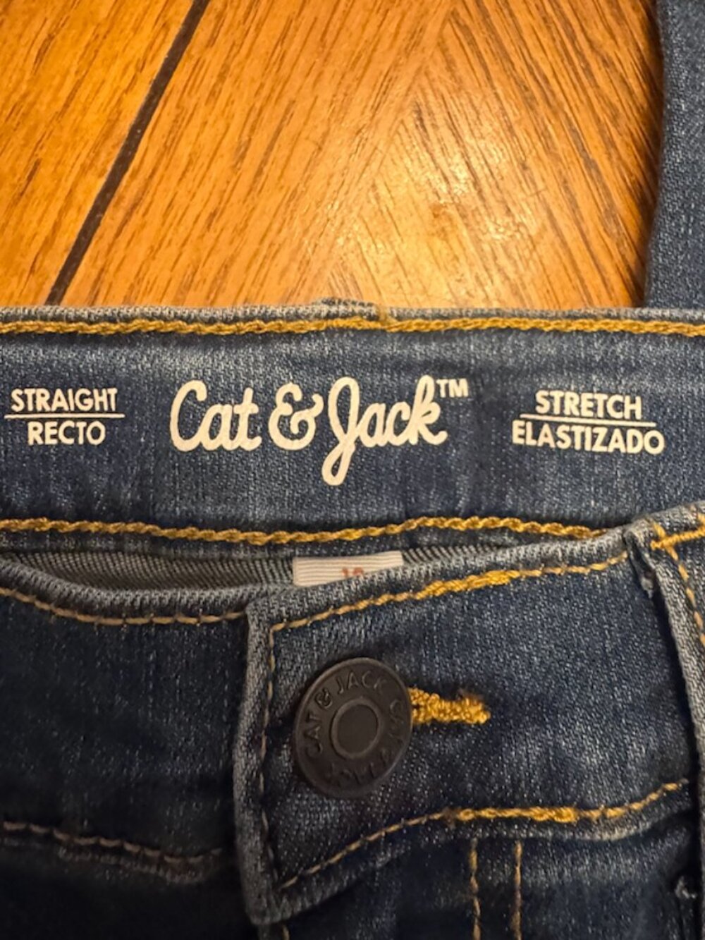 Cat & Jack Girl's Relaxed Straight Size 10 Jean, NWT - Picture 5 of 5